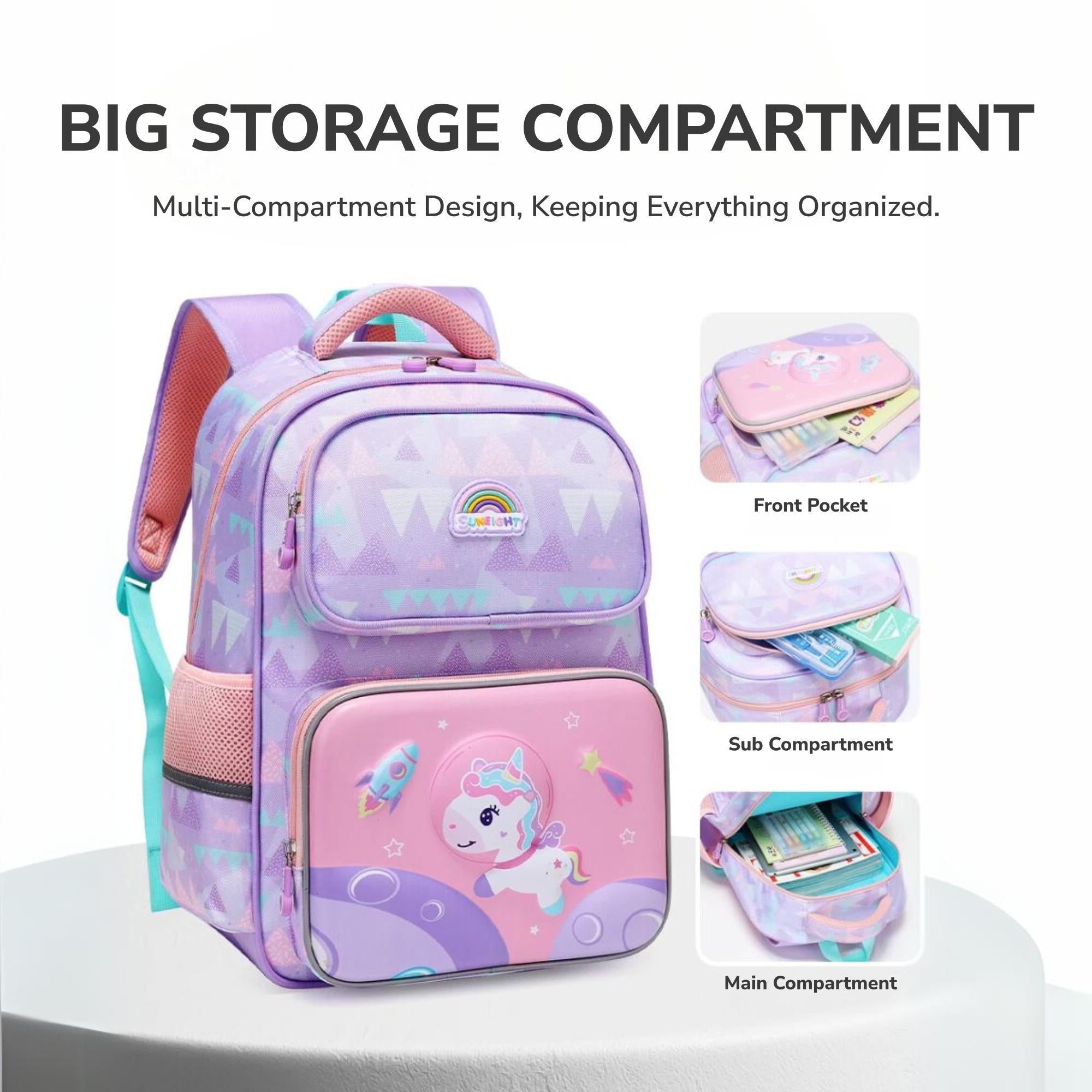 Sun Eight Snazz Ergonomic Spine Protection Primary School Bag - Sun Eight