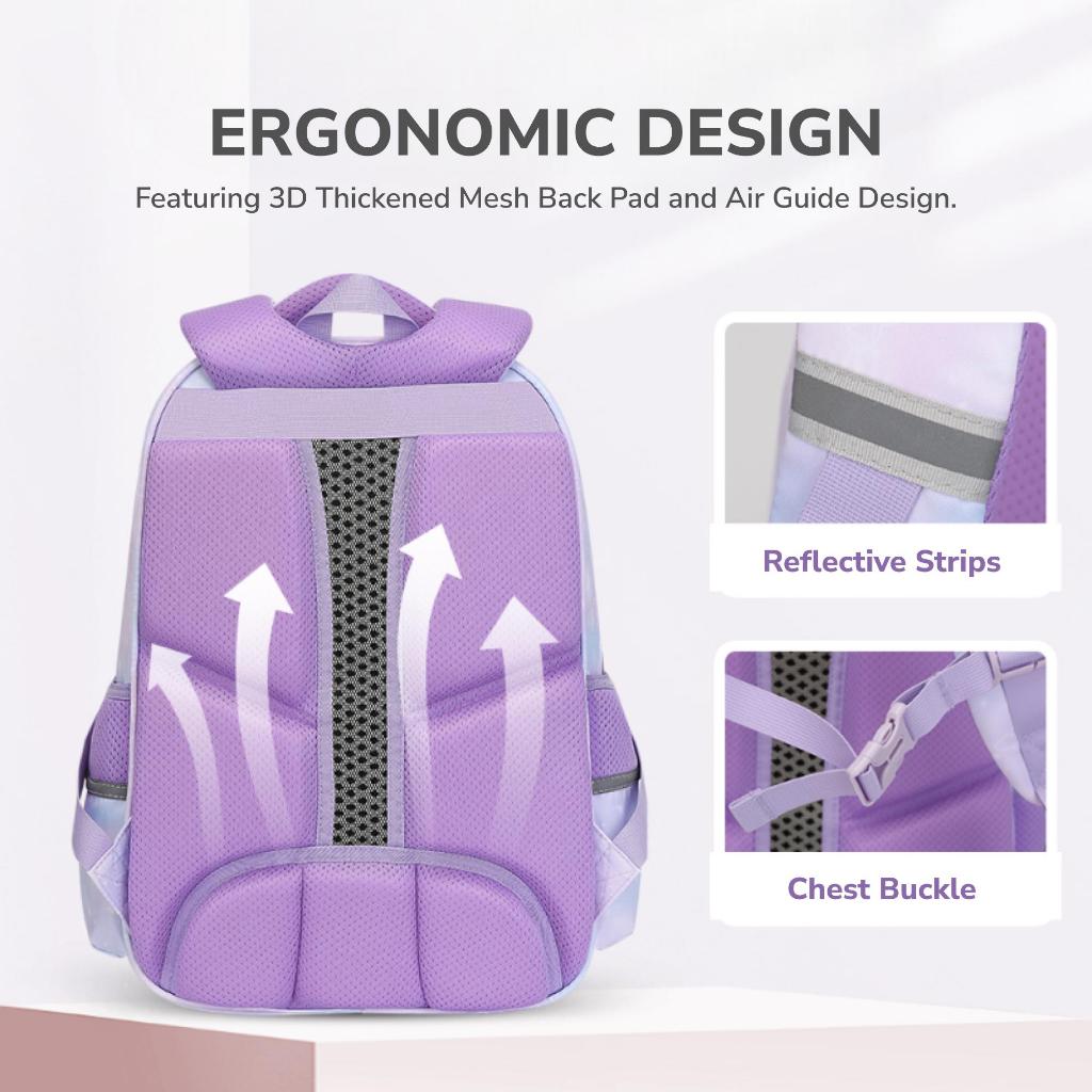 Sun Eight Sparkz Ergonomic Spine Protection Primary School Bag - Sun Eight