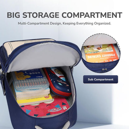 binbes® by Sun Eight Crownz Ergonomic Spine Protection Primary School Bag - Sun Eight