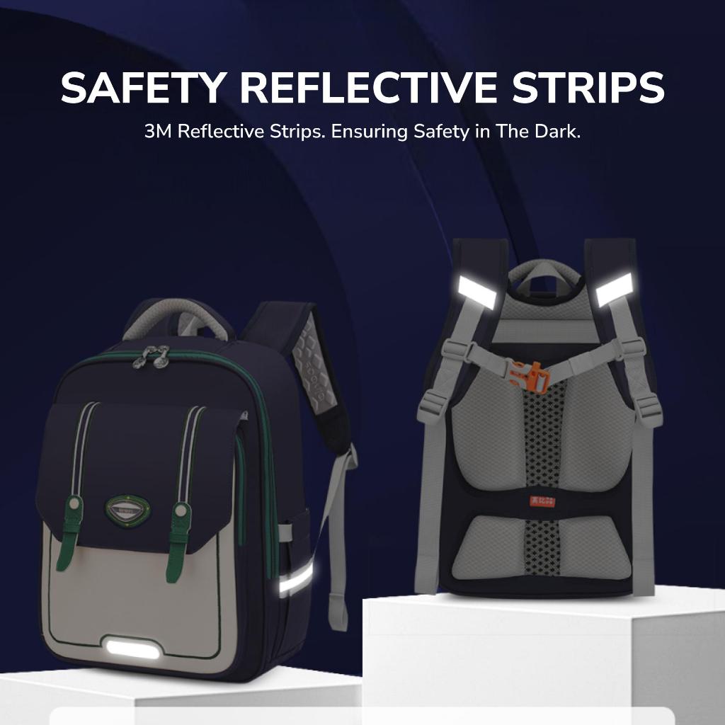 binbes® by Sun Eight Shellz Ergonomic Spine Protection Primary School Bag - Sun Eight