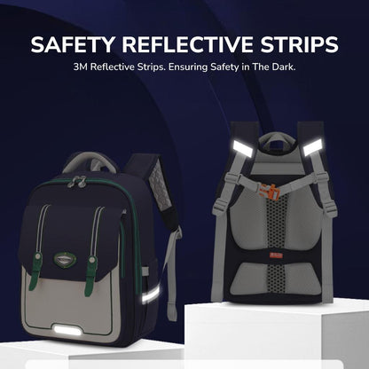 binbes® by Sun Eight Shellz Ergonomic Spine Protection Primary School Bag - Sun Eight