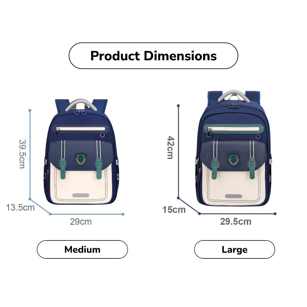 binbes® by Sun Eight Crownz Ergonomic Spine Protection Primary School Bag - Sun Eight