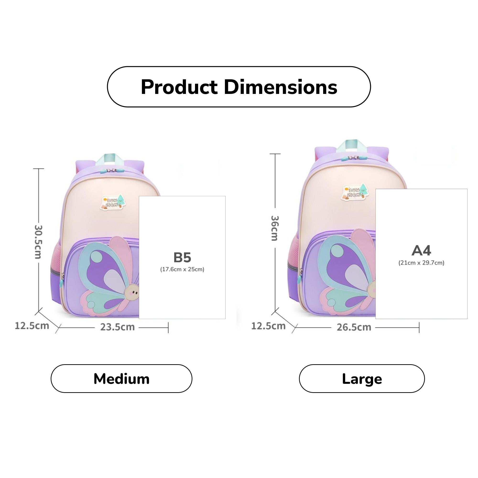 Sun Eight Flopz [V2] Ergonomic Preschool Kindergarten Bag - Sun Eight
