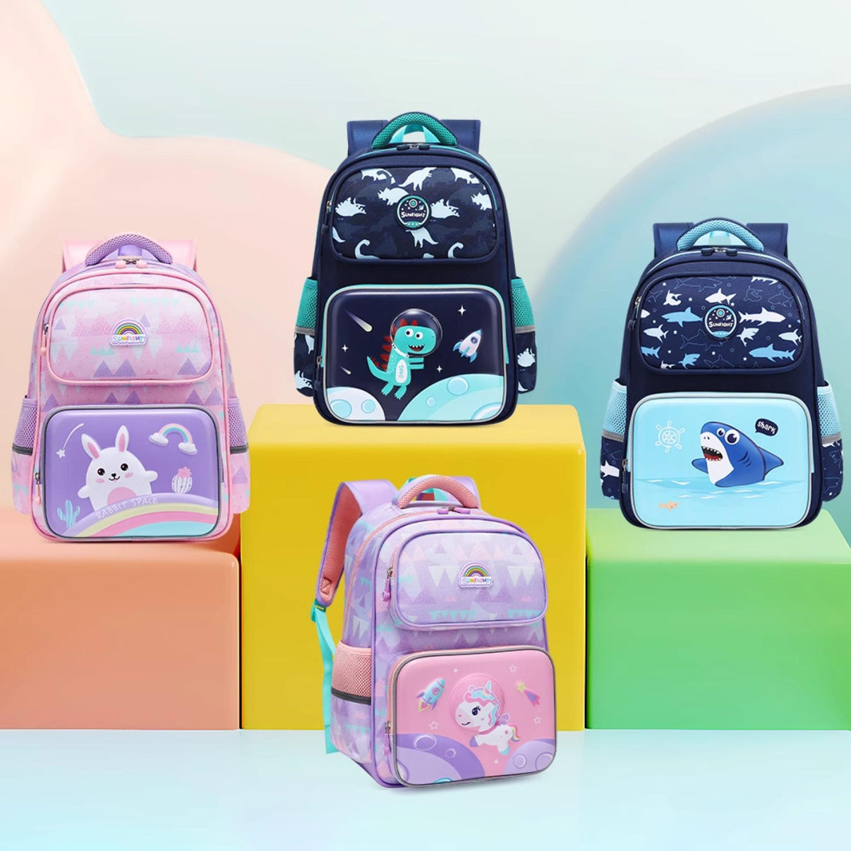 Sun Eight Snazz Ergonomic Spine Protection Primary School Bag - Sun Eight