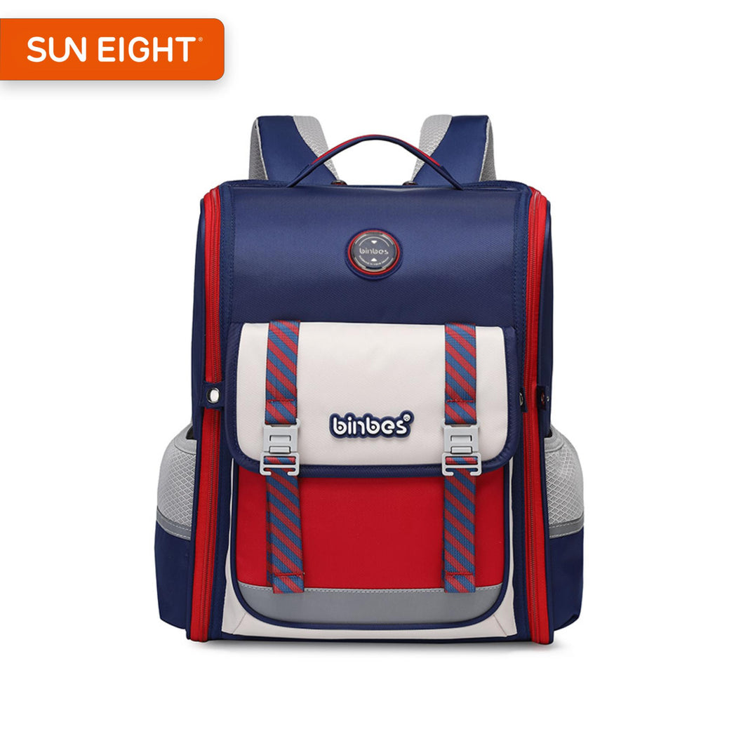 binbes® by Sun Eight Tomz Ergonomic Spine Protection Primary School Bag with 26° Back Fit - Sun Eight