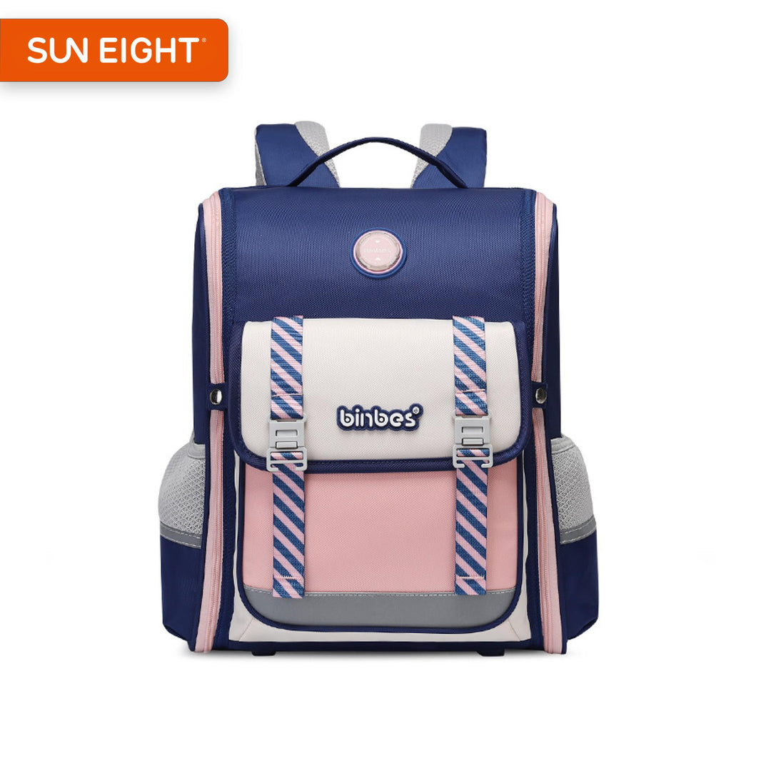 binbes® by Sun Eight Tomz Ergonomic Spine Protection Primary School Bag with 26° Back Fit - Sun Eight