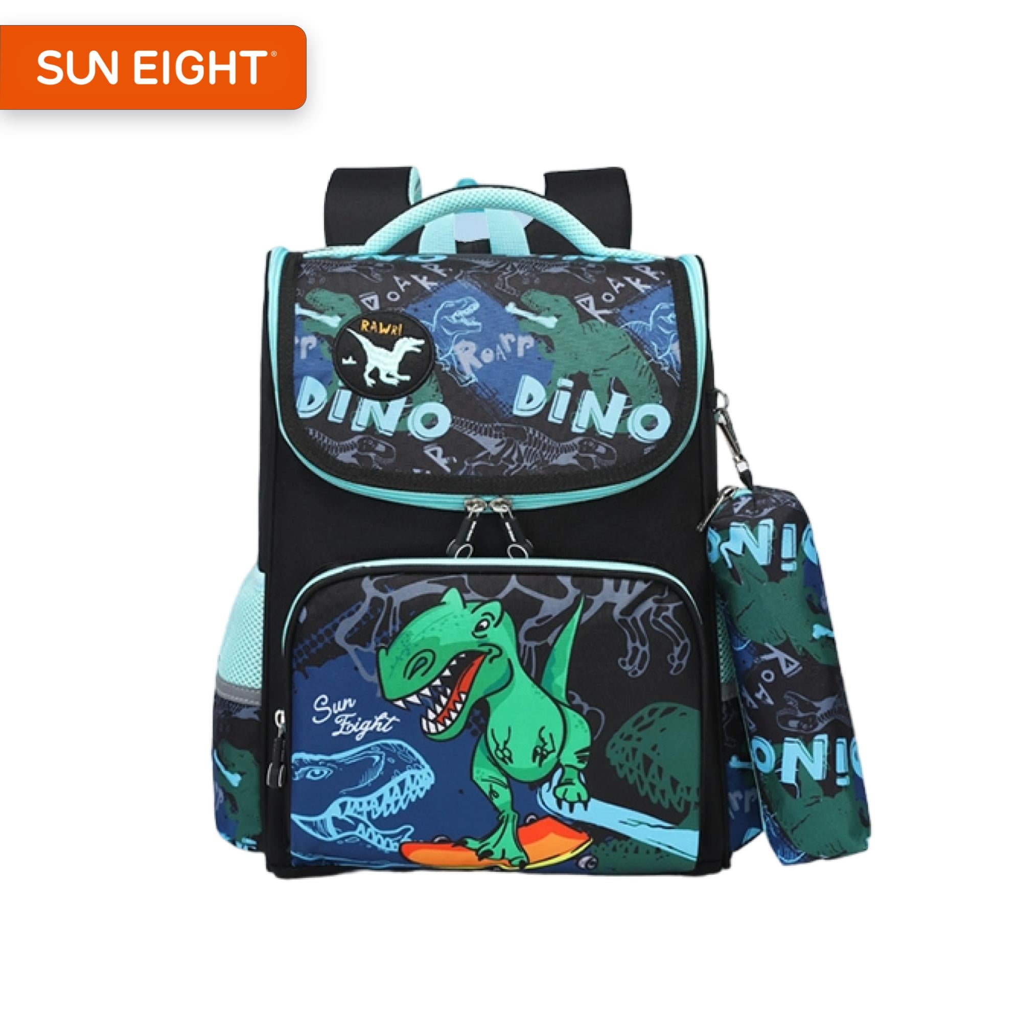 【WONDER WONDER】Minder 2Pocket Bucket Shoulder Backpack Bag Sun Eight Wonderz Ergonomic Spine Protection Primary School