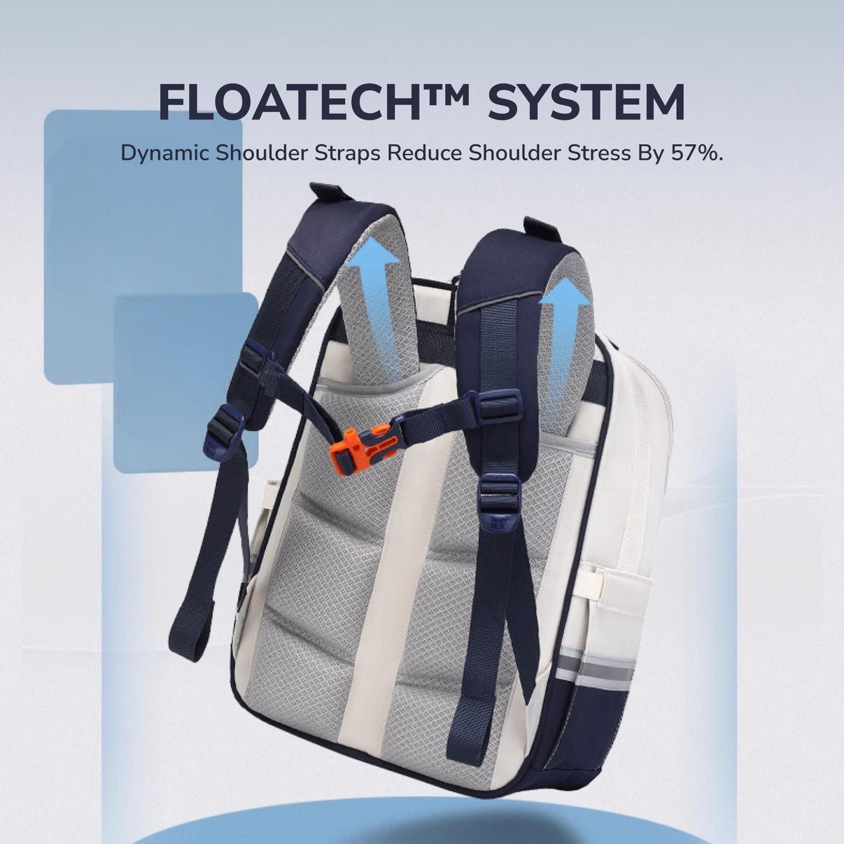 binbes® by Sun Eight Imperioz Ergonomic Spine Protection Primary School Bag with FLOATECH™ - Sun Eight