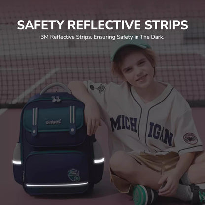 binbes® by Sun Eight Matez Ergonomic Spine Protection Primary School Bag with FLOATECH™ - Sun Eight